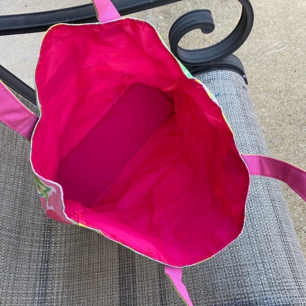 NWOT Lilly Pulitzer For ESTEE LAUDER Shopping Tote Bag 15" x 16" - Picture 7 of 10